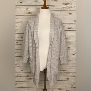 Vince wool and cashmere-blend open cardigan sweater